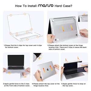 MOSISO Compatible with MacBook Pro 13 inch Case M2 2023, 2022, 2021-2016 A2338 M1 A2251 A2289 A2159 A1989 A1708 A1706, Plastic Hard Shell&Keyboard Cover&Screen Protector&Storage Bag, Crystal Clear