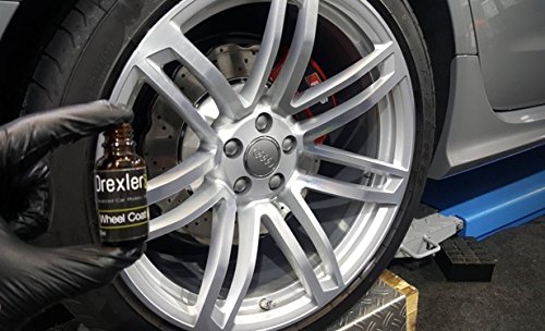 Drexler Ceramic Wheel Coat Coating 20ml 9H Professional Grade Hydrophobic Protection High Gloss Finish Water and Dirt Repellent for All Types of Wheels - Matte Rims