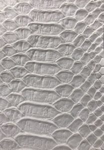new creations fabric & foam inc, 54" wide faux viper snake skin vinyl-faux leather-3d scales fabric by the yard, white