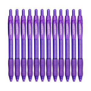 paper mate profile retractable ballpoint pens, bold point 1.4mm (12-pack-ballpoint, purple)