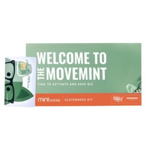 $20/mo. mint mobile phone plan with 15gb of 5g-4g lte data + unlimited talk & text for 3 months (3-in-1 sim card)
