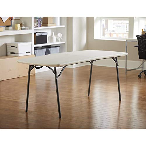 CoscoProducts Diamond Series 300 lb. Weight Capacity Folding Table, 6' X 30", White