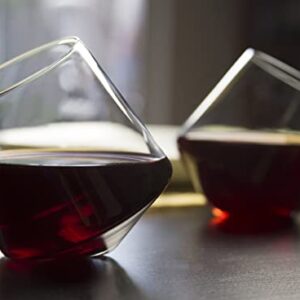 Stemless Wine Glasses Set of 2 Aerating wine glasses Elegant Wine Glasses Stemless large wine glass CulinexCo.com Red Wine Glass Tumbler stemless wine glass set cup wine cups non drip no spill glass