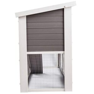 ecoFLEX Columbia Rabbit Hutch, Grey