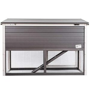 ecoFLEX Columbia Rabbit Hutch, Grey