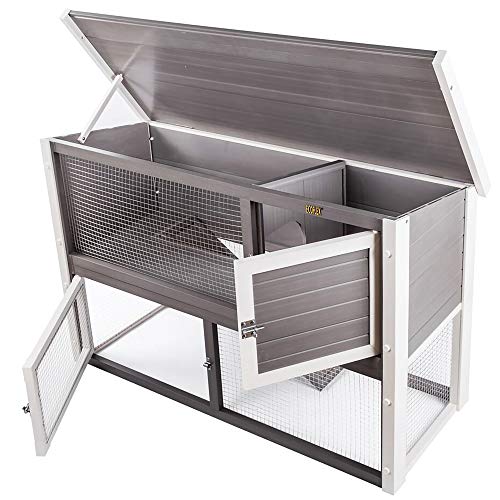 ecoFLEX Columbia Rabbit Hutch, Grey