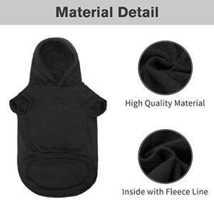 BINGPET Security Dog Hoodies Puppy Sweater Cold Weather Dog Coats Soft Brushed Fleece Pet Clothes Hooded Sweatshirt for Dog Cat