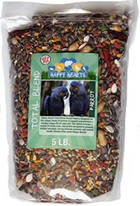 happy hearts total blend parrot food (5 pounds)
