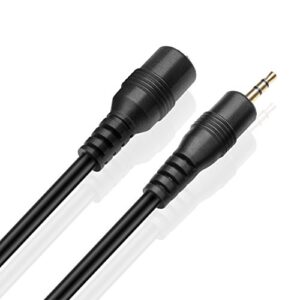 TNP 2.5mm Extension Cable (15 Feet) - Male to Female Adapter Extender Stereo Audio Sub Mini Subminiature Jack Adapter Wire Cord Plug Connector for Headset Headphone Microphone