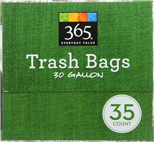 365 by Whole Foods Market, Drawstring Trash Bags (30 Gallon), 35 ct