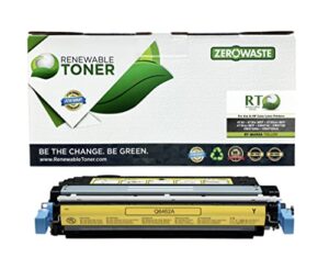 renewable toner compatible toner cartridge replacement for hp 644a q6462a color laserjet 4730 mfp cm4730 (yellow)