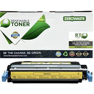 Renewable Toner Compatible Toner Cartridge Replacement for HP 644A Q6462A Color Laserjet 4730 MFP CM4730 (Yellow)