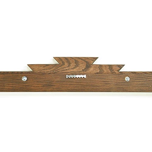 On The Wall Rug Hanger - Red Mahogany Stained Oak (42in)