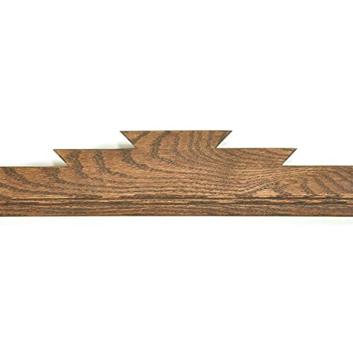 On The Wall Rug Hanger - Red Mahogany Stained Oak (42in)