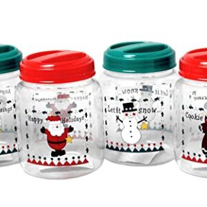 Chef Craft Select Holiday Christmas Storage Jar, 5.5 inch, Design May Vary