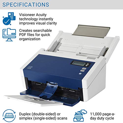 Xerox DocuMate 6480 Duplex Document Scanner for PC, Automatic Document Feeder