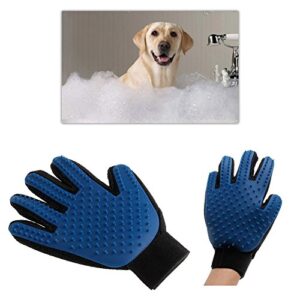 Efferre Field True Touch Deshedding Brush Glove Pet Dog Cat Gentle Efficient Massage Grooming