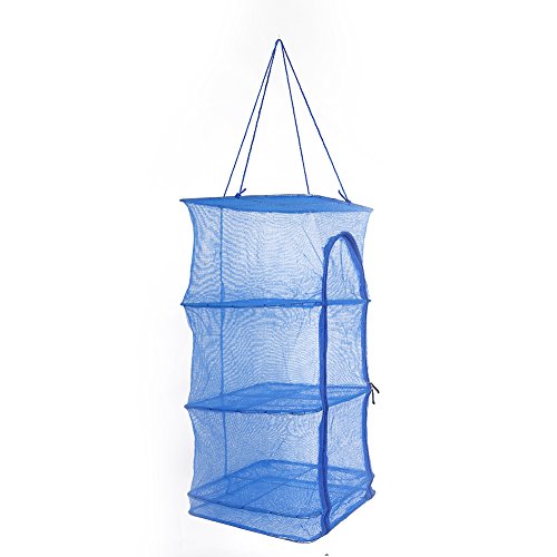 Fish Mesh Hanging Drying Net Food Dehydrator Foldable 4 Layers Drying Dryer Net Drying Rack 1Pcs Vegetable Fish Dishes Mesh Hanging Drying Net Natural Way To Dry Food Meat Drying Rack