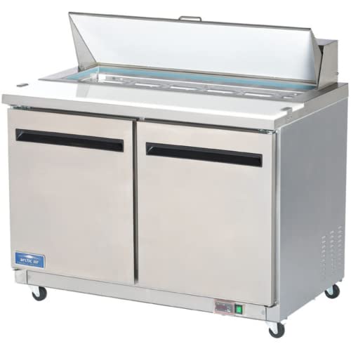 Arctic Air AST48R 48.25-Inch 2-Door Refrigerated Sandwich/Salad Prep Table, 115v