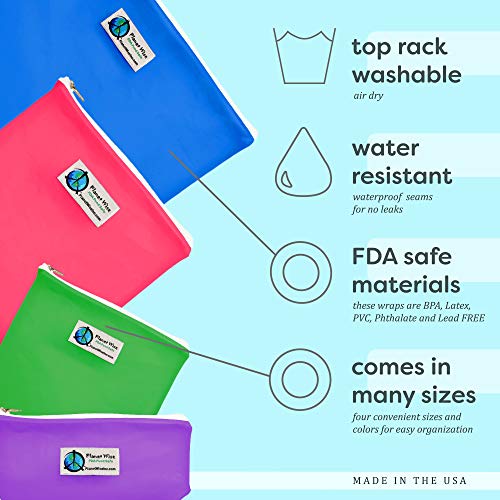 Planet Wise Reusable Zipper Gallon Bag - Pink