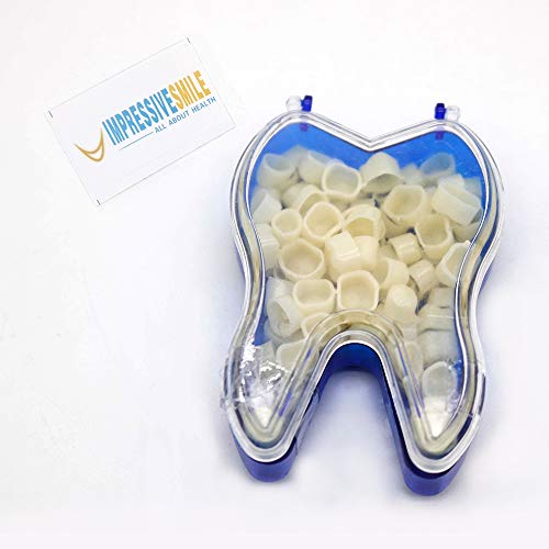 100 PCS Mixed Dental Temporary Crown Kit Anterior Front & Molar Posterior 50 of each