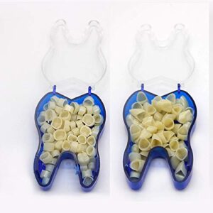 100 pcs mixed dental temporary crown kit anterior front & molar posterior 50 of each