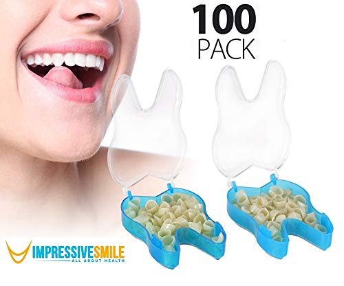 100 PCS Mixed Dental Temporary Crown Kit Anterior Front & Molar Posterior 50 of each