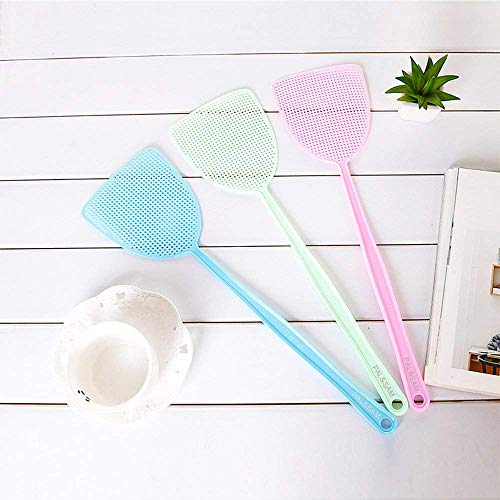 Fly Swatter, Strong Flexible Manual Swat Set Pest Control, Assorted Colors (3 Pack)