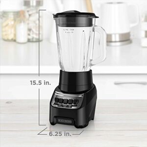 BLACK+DECKER Counter Top Blender, Black, BL1210BG