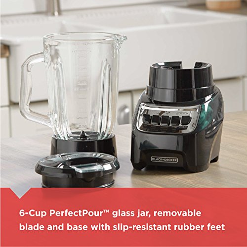 BLACK+DECKER Counter Top Blender, Black, BL1210BG