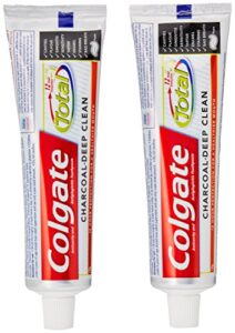 2 x colgate total charcoal toothpaste - 120 g x 2