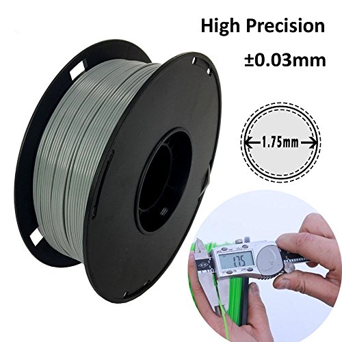 NOVAMAKER ABS Filament 1.75mm, Grey ABS 3D Printer Filament, 1kg Spool(2.2lbs), Dimensional Accuracy +/- 0.03mm, Fit FDM 3D Printer and 3D Pen