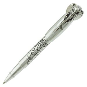 erofa fuliwen rollerball pen, silver stainless steel body elephant pattern gift pen