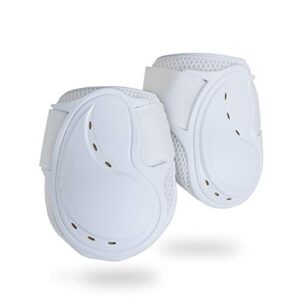 kavallerie classic fetlock boots, impact-absorbing and air-perforated material, durable & evenly distributes pressure, fetlock injury protection, non- slip with soft lining show jumping boots