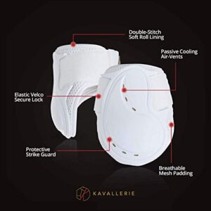 Kavallerie Classic Fetlock Boots, Impact-Absorbing and Air-Perforated Material, Durable & Evenly Distributes Pressure, Fetlock Injury Protection, Non- Slip with Soft Lining Show Jumping Boots