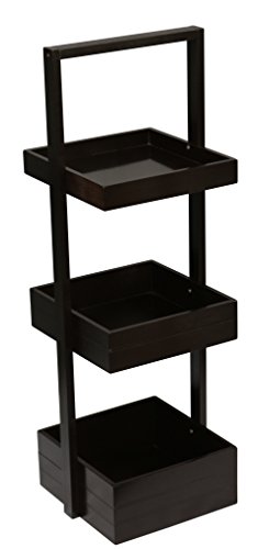 eHemco 3-Tier Bamboo Multipurpose Storage Shelf, Espresso