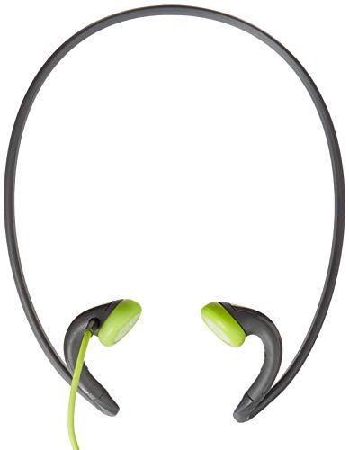 Sennheiser PMX 684i Fitness Workout Sports Running and Cycling Earbud/in ear Ultralight Compatible with Apple/iPhone/iPad Neckband Headphone Grey/Green color Headset sweat and water resistant