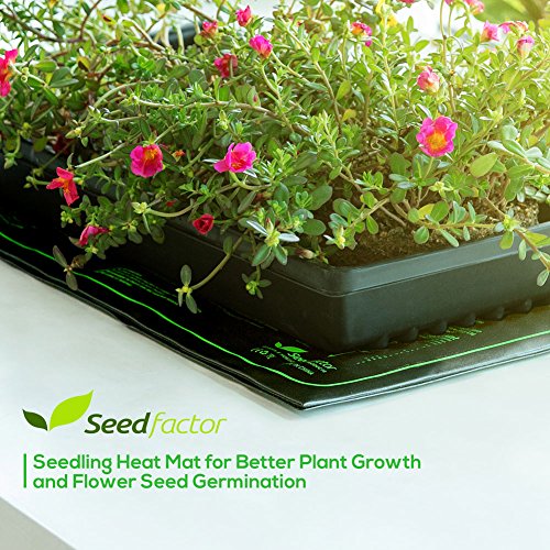 MET Certified Seedling Heat Mat, Seedfactor Waterproof Durable Germination Station Heat Mat, Warm Hydroponic Heating Pad for Indoor Home Gardening Seed Starter(10" x 20")