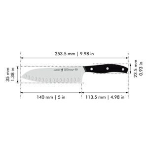 HENCKELS Knives Hollow Edge Santoku Knife, 5"