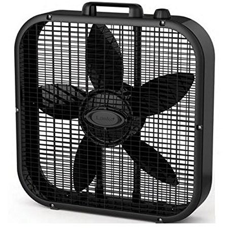 Lasko B20401 Decor Box Fan, 20", Black 3-Pack