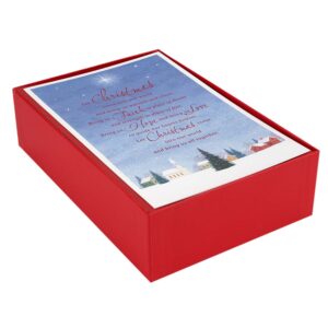 hallmark boxed christmas cards, church blessings (40 cards and 40 envelopes) (1xpx1972)