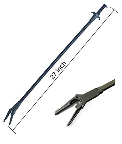 AquaticHI Aquarium Tongs 27 inch (70 cm), 100% Reef Safe, Multi Purpose for Fresh and Saltwater Fish Tanks, Clip Plants, Spot Feed Fish and Coral, Keep Hands Dry