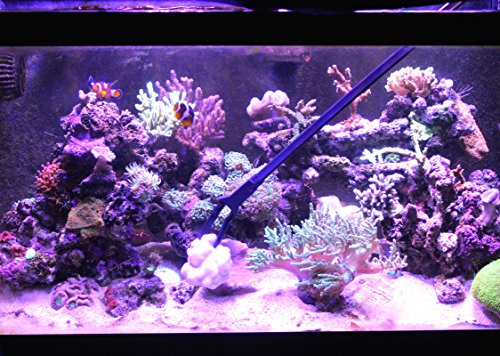 AquaticHI Aquarium Tongs 27 inch (70 cm), 100% Reef Safe, Multi Purpose for Fresh and Saltwater Fish Tanks, Clip Plants, Spot Feed Fish and Coral, Keep Hands Dry