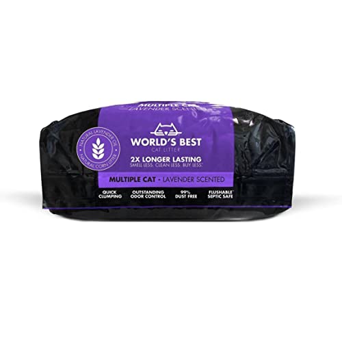 WORLD'S BEST CAT LITTER Multiple Cat Lavender Scented 15 Pounds