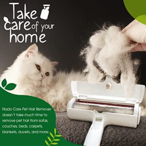 Nado Care Pet Hair Remover - Lint Roller - Self Cleaning Dog & Cat Fur Remover - Remove Dog, Cat Hair from Furniture, Carpets, Bedding, Clothing, Couch, Car Seat