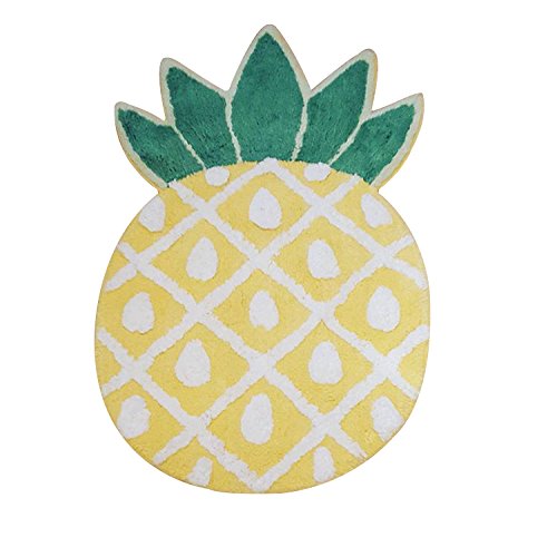 YOUSA Pineapple Area Rug for Living Room Pineapple Shaped Door Mat (39.3''x23.2'')