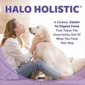 Halo Senior Holistic Dog Food, Grain Free Turkey, Turkey Liver, & Duck, Dry Senior Dog Food Bag, Senior Formula, 4-lb Bag