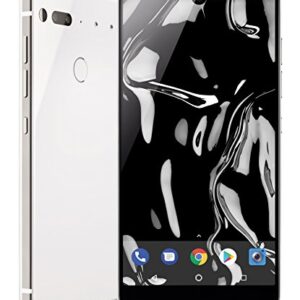 Essential Phone in Pure White – 128 GB Unlocked Titanium and Ceramic phone with Edge-to-Edge Display