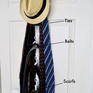 The Clip Hanger Hat Hats Baseball Cap Caps Rack Organizer Organizers 20 Hats Any Size Style Shape! Door Wall Closet Organize Anything. Hanging on Hanger or Hang from Ceiling