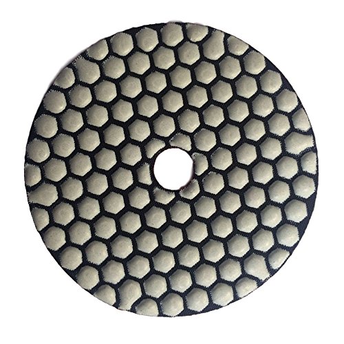 Easy Light 4" Dry Diamond Polishing Pads for Granite Marble Polisher (7 Pcs Set, Grit 50-3000)